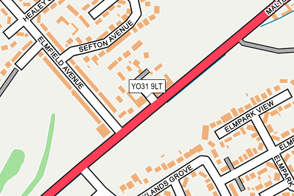 YO31 9LT map - OS OpenMap – Local (Ordnance Survey)