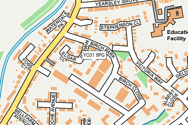 YO31 9PG map - OS OpenMap – Local (Ordnance Survey)