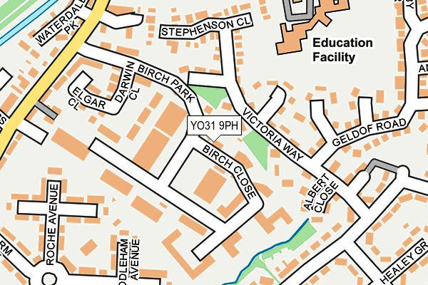 YO31 9PH map - OS OpenMap – Local (Ordnance Survey)