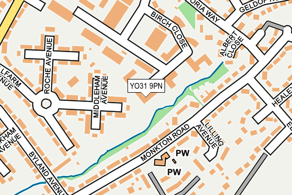YO31 9PN map - OS OpenMap – Local (Ordnance Survey)