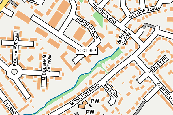 YO31 9PP map - OS OpenMap – Local (Ordnance Survey)