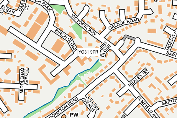 YO31 9PR map - OS OpenMap – Local (Ordnance Survey)