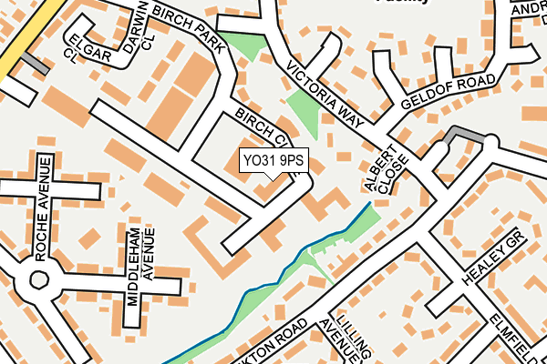 YO31 9PS map - OS OpenMap – Local (Ordnance Survey)