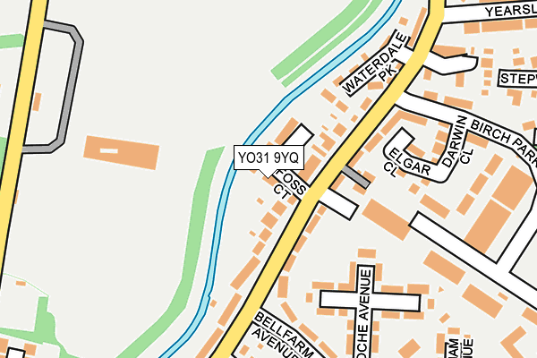 YO31 9YQ map - OS OpenMap – Local (Ordnance Survey)