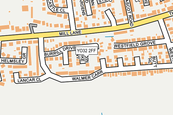 YO32 2FF map - OS OpenMap – Local (Ordnance Survey)