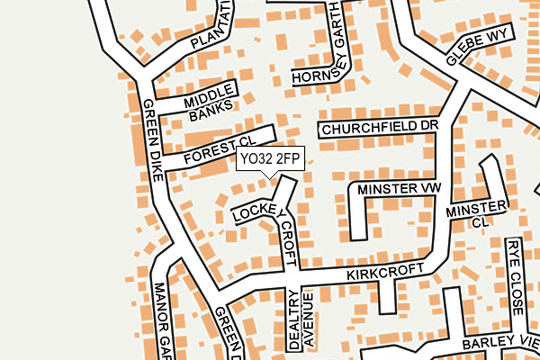 YO32 2FP map - OS OpenMap – Local (Ordnance Survey)