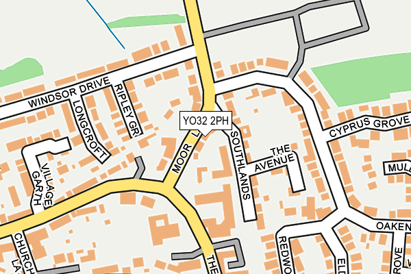 YO32 2PH map - OS OpenMap – Local (Ordnance Survey)