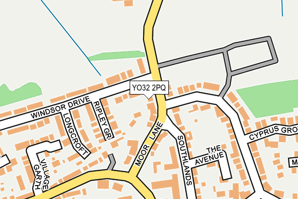 YO32 2PQ map - OS OpenMap – Local (Ordnance Survey)