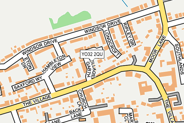 YO32 2QU map - OS OpenMap – Local (Ordnance Survey)