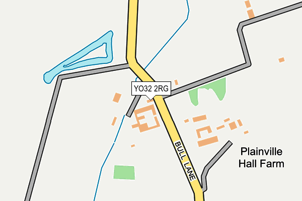 YO32 2RG map - OS OpenMap – Local (Ordnance Survey)