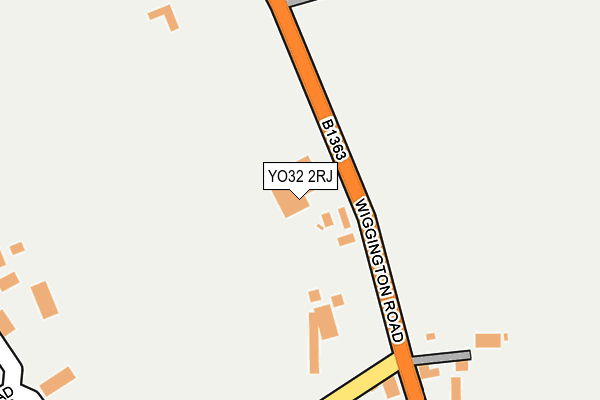 YO32 2RJ map - OS OpenMap – Local (Ordnance Survey)