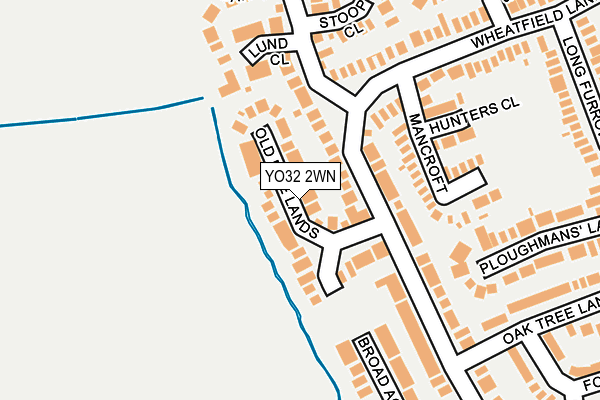YO32 2WN map - OS OpenMap – Local (Ordnance Survey)