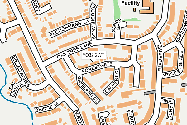 YO32 2WT map - OS OpenMap – Local (Ordnance Survey)