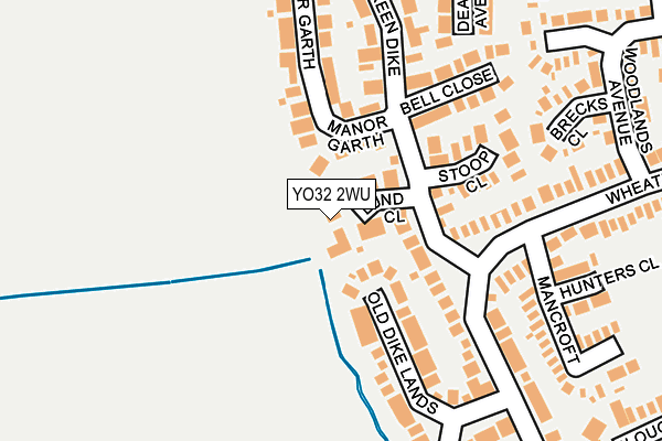 YO32 2WU map - OS OpenMap – Local (Ordnance Survey)