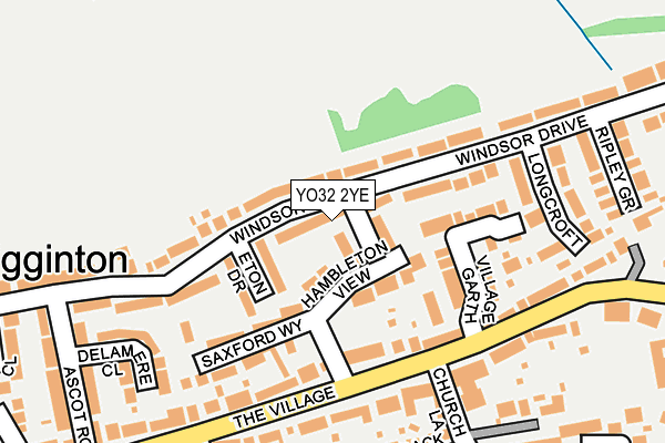 YO32 2YE map - OS OpenMap – Local (Ordnance Survey)