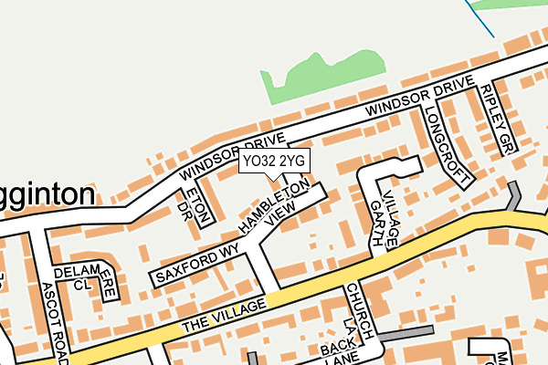 YO32 2YG map - OS OpenMap – Local (Ordnance Survey)