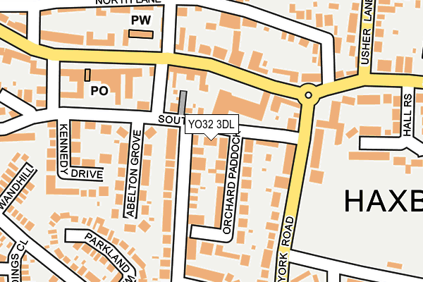 YO32 3DL map - OS OpenMap – Local (Ordnance Survey)