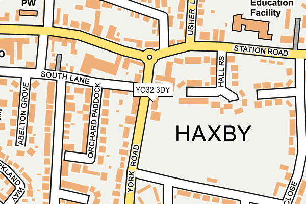 YO32 3DY map - OS OpenMap – Local (Ordnance Survey)