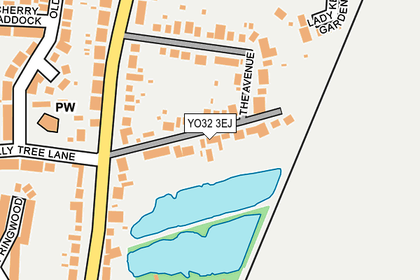 YO32 3EJ map - OS OpenMap – Local (Ordnance Survey)