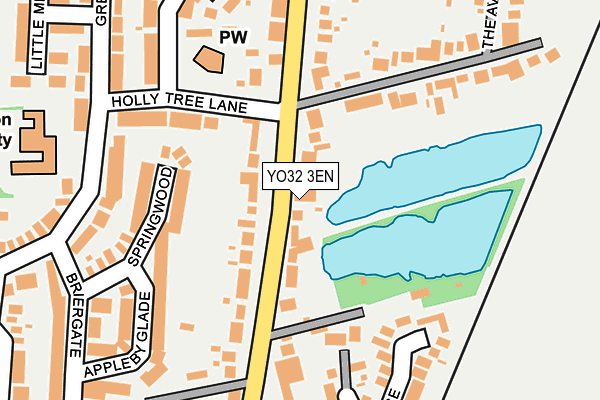 YO32 3EN map - OS OpenMap – Local (Ordnance Survey)