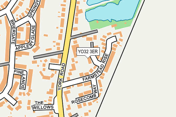 YO32 3ER map - OS OpenMap – Local (Ordnance Survey)