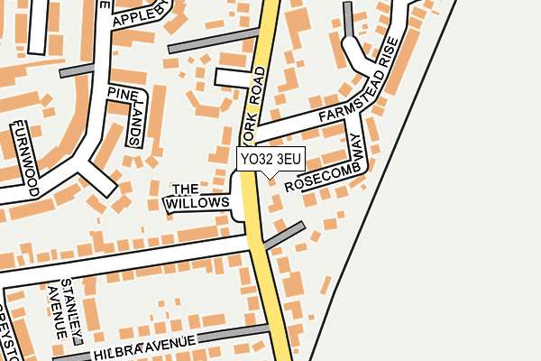 YO32 3EU map - OS OpenMap – Local (Ordnance Survey)