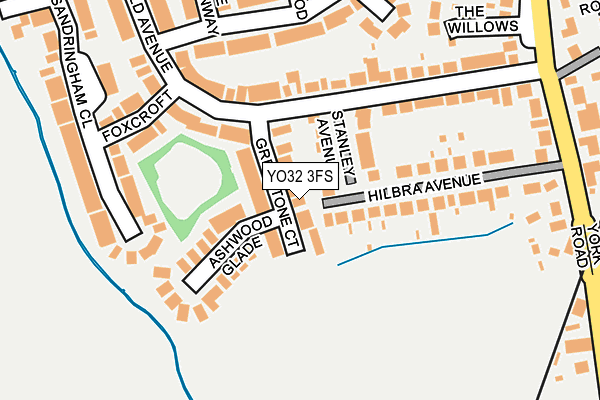 YO32 3FS map - OS OpenMap – Local (Ordnance Survey)