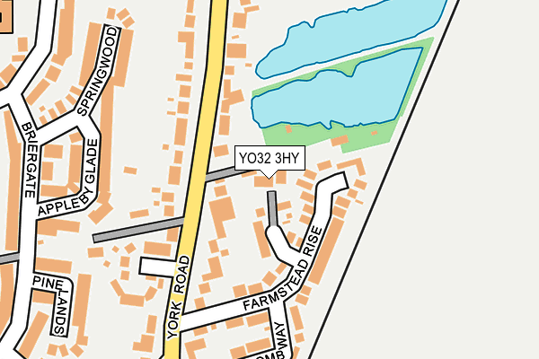 YO32 3HY map - OS OpenMap – Local (Ordnance Survey)