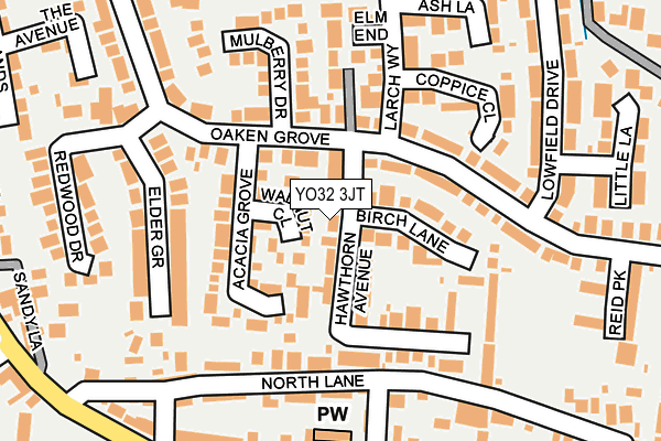 YO32 3JT map - OS OpenMap – Local (Ordnance Survey)