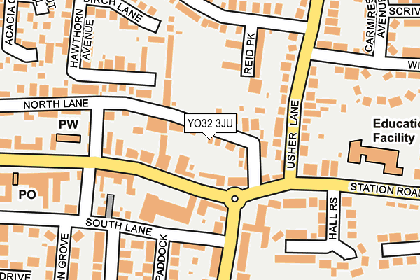 YO32 3JU map - OS OpenMap – Local (Ordnance Survey)