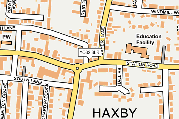 YO32 3LR map - OS OpenMap – Local (Ordnance Survey)