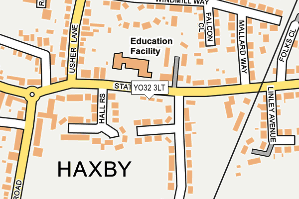 YO32 3LT map - OS OpenMap – Local (Ordnance Survey)