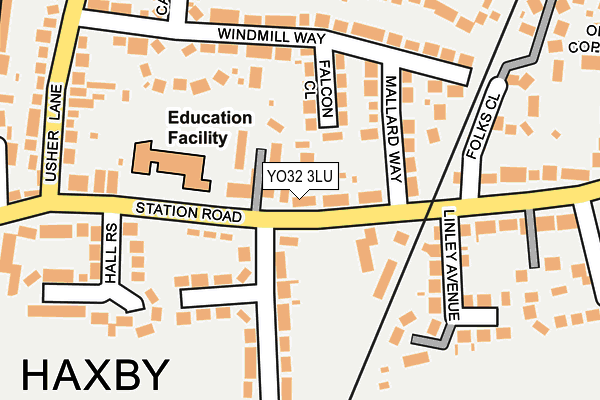 YO32 3LU map - OS OpenMap – Local (Ordnance Survey)