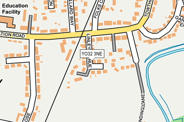 YO32 3NE map - OS OpenMap – Local (Ordnance Survey)