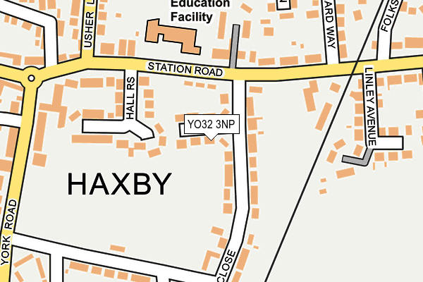 YO32 3NP map - OS OpenMap – Local (Ordnance Survey)