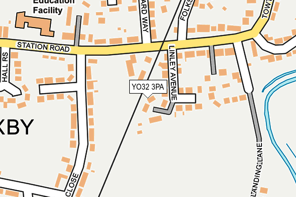 YO32 3PA map - OS OpenMap – Local (Ordnance Survey)