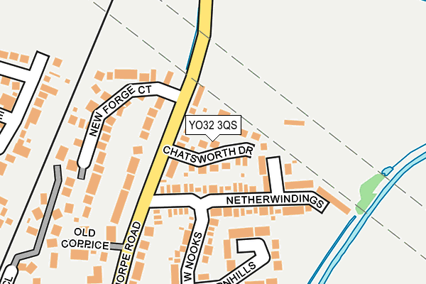 YO32 3QS map - OS OpenMap – Local (Ordnance Survey)