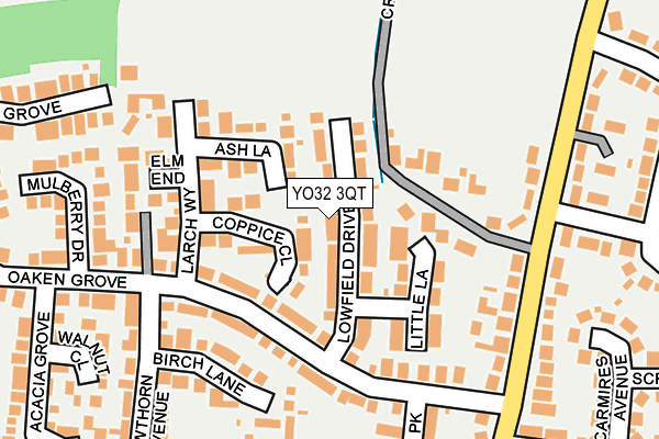 YO32 3QT map - OS OpenMap – Local (Ordnance Survey)