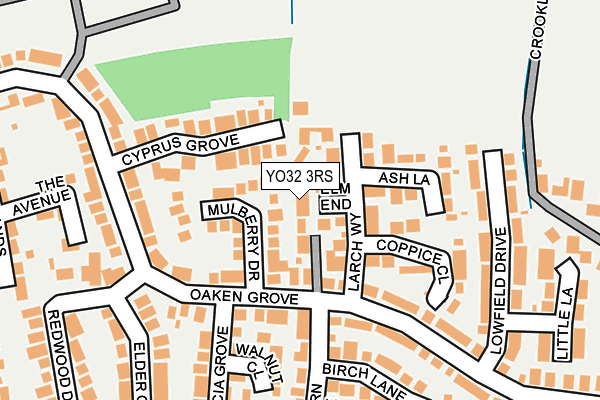 YO32 3RS map - OS OpenMap – Local (Ordnance Survey)