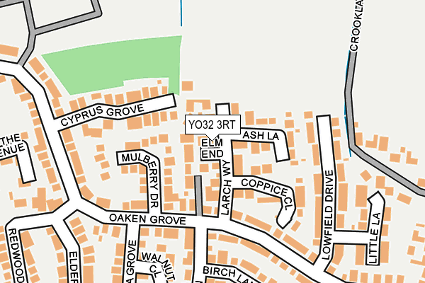 YO32 3RT map - OS OpenMap – Local (Ordnance Survey)