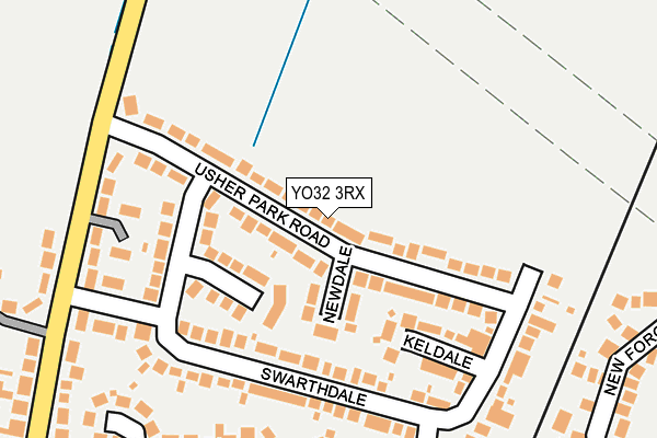 YO32 3RX map - OS OpenMap – Local (Ordnance Survey)