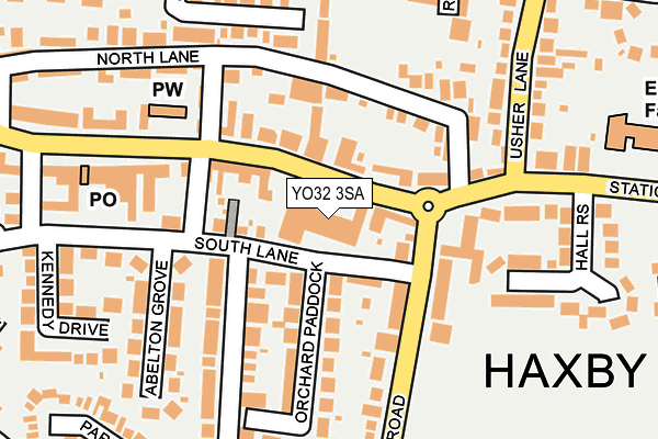 YO32 3SA map - OS OpenMap – Local (Ordnance Survey)