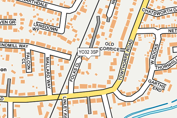 YO32 3SP map - OS OpenMap – Local (Ordnance Survey)