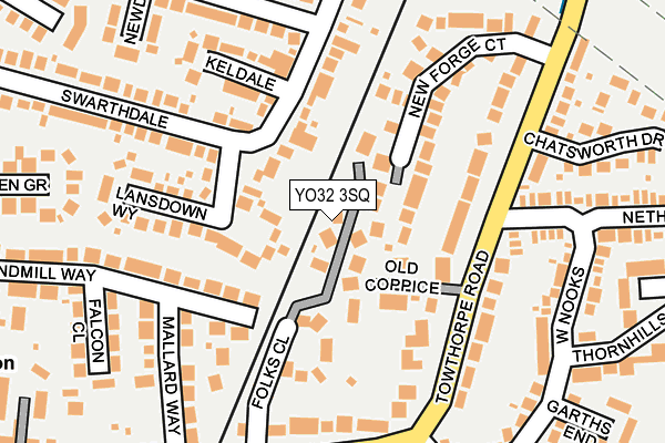 YO32 3SQ map - OS OpenMap – Local (Ordnance Survey)