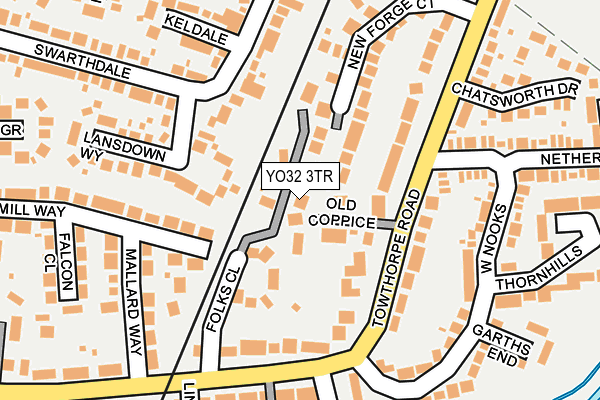 YO32 3TR map - OS OpenMap – Local (Ordnance Survey)