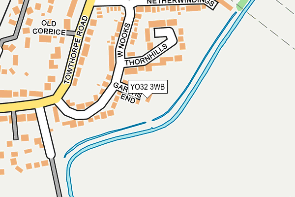 YO32 3WB map - OS OpenMap – Local (Ordnance Survey)