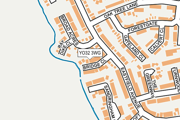 YO32 3WG map - OS OpenMap – Local (Ordnance Survey)