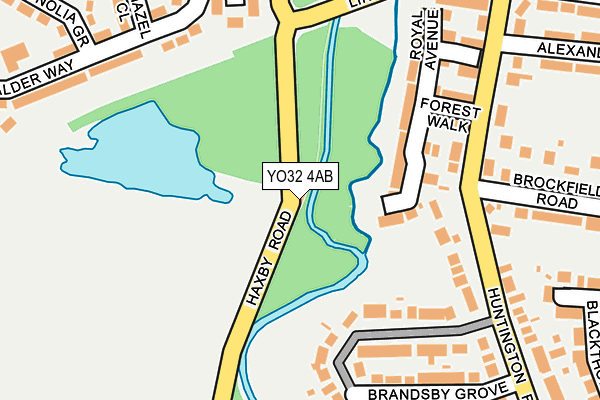 YO32 4AB map - OS OpenMap – Local (Ordnance Survey)