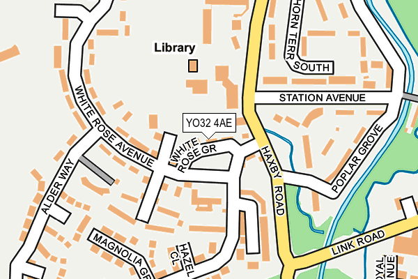 YO32 4AE map - OS OpenMap – Local (Ordnance Survey)