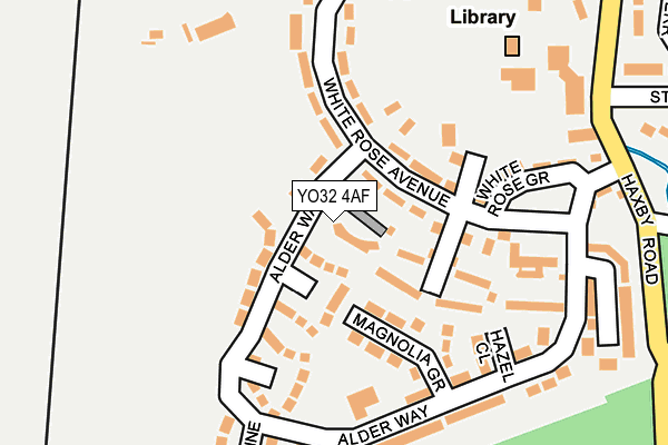 YO32 4AF map - OS OpenMap – Local (Ordnance Survey)